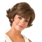 Wavy Short 8" Brown Lace Front Synthetic Bob Wigs For Women