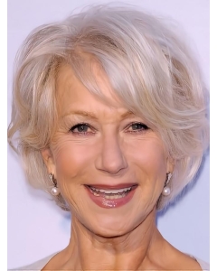 Short Wavy Capless Remy Human Hair Women Wigs