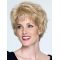 Fashionable Blonde Wavy Short Capless Classic Human Hair Women Wigs