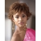 Brown Layered Wavy Short Capless Synthetic  African American Women Wigs