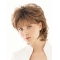 Beautiful Brown Wavy Short Capless Synthetic Classic Women Wigs