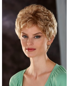 Best Blonde Wavy Short Monofilament Classic Synthetic Women Wigs