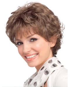  Auburn Wavy Short Capless Synthetic Women Wigs