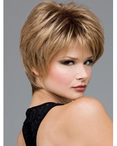 Affordable Blonde Wavy  Short Lace Front Synthetic Women Wigs