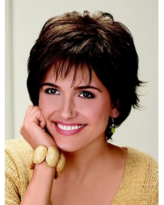 Brown Gorgeous Layered Wavy Short Capless Synthetic Women Wigs