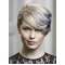Young Fashion Silver Vintage waves Short Lace Front Synthetic Women Wigs
