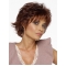 Ideal Auburn Layered Wavy Short Capless Synthetic Women Wigs