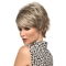 Fabulous Short Wavy Blonde Capless Nice Boycuts Synthetic Women Wigs