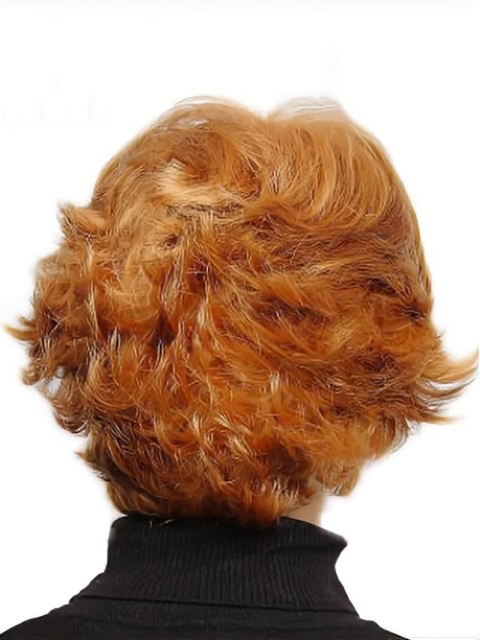 Best Auburn Wavy Short Capless Synthetic Women Wigs