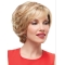 Blonde Wavy Short Monofilament Synthetic Women Wigs
