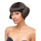 Affordable Black Wavy Short Lace Front Brazilian Remy Human Hair Women Wigs