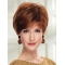 Perfect Auburn Short Wavy With Bangs Capless Synthetic Women Wigs