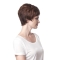 Tempting Auburn Wavy Short Monofilament Synthetic Women Wigs