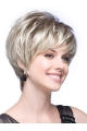 Exquisite Wavy Short Capless Synthetic Grey Women Wigs