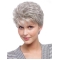 Gorgeous Wavy Short Capless Synthetic Grey Women Wigs