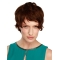 Durable Boycuts Wavy Short Monofilament Human Hair Women Wigs