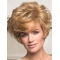 Discount Blonde Wavy Short Monofilament Remy Human Hair Women Wigs