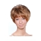 Brown Wavy Short Capless Synthetic African American Women Wigs