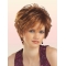 Radiant Auburn Wavy Short Capless Synthetic Women Wigs For Cancer