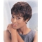 Wholesome Auburn Wavy Short Capless Human Hair African American Women Wigs