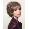 Brown Easy Layered Wavy Short Capless Synthetic Women Wigs