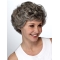Comfortable Wavy Short Hand-Tied Synthetic Grey Women Wigs