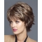 Sassy Brown Wavy Short Layered Capless Synthetic Women Wigs