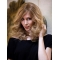  No-fuss 14" Shoulder Length Blonde  Curly Without Bangs Capless Synthetic Women Wigs