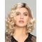 Shoulder Length Curly  Without Bangs /2 tone Monofilament  Best Synthetic Women Wigs