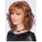 Curly Brown Layered Shoulder Length With Bangs Synthetic Capless Women Wigs