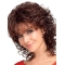 New Auburn Curly Shoulder Length Capless Classic Synthetic Women Wigs