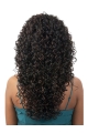 Gorgeous Black Curly Shoulder Length Capless Synthetic African American Women Wigs