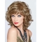 Hairstyles Blonde Curly Shoulder Length Lace Front Classic Synthetic Women Wigs