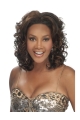 Medium Curly Lace Front Synthetic Popular Women Wigs