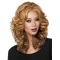 Blonde Medium Curly Capless Synthetic Glamorous Women Wigs
