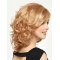 Stylish Blonde Medium Curly Capless Synthetic Women Wigs