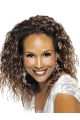  Natural-looking mid-length bouncy deep-curl full lace human hair Beverly Johnson wig For Women