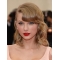 Lace Front Shoulder Length Blonde Curly With Bangs Taylor Swift Wigs