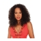 Graceful Brown Curly Shoulder Length Capless Human Hair Wigs & Half Women Wigs