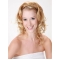 Blonde Curly Shoulder Length Capless Synthetic  Wigs & Half  Women Wigs