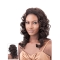 Hairstyles Brown Curly Shoulder Length Capless Human Hair Wigs & Half Wigs