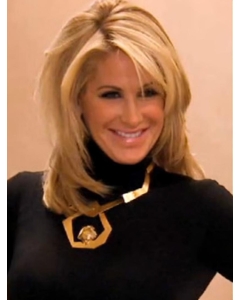 Sassy Blonde Straight Shoulder Length Kim Zolciak Wigs