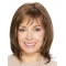 Brown Straight Shoulder Length Monofilament Synthetic Women Wigs 