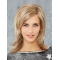 Blonde Straight Shoulder Length Layered Mono Synthetic Women Wigs
