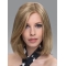 Blonde Soft Straight Shoulder Length Lace Front Synthetic Women Bob Wigs