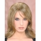 Fabulous Classic Blonde Shoulder Length Straight Mono Synthetic Women Wigs