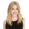 Blonde Shoulder Length Straight Lace Front  Human Hair Women Wigs