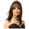 Brown Medium Straight Capless Human Hair Polite Women Wigs