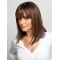Cosy Auburn Straight Shoulder Length Lace Front Human Hair Women Wigs