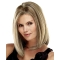 No-fuss Blonde Straight Shoulder Length Lace Front  Human Hair Women Wigs